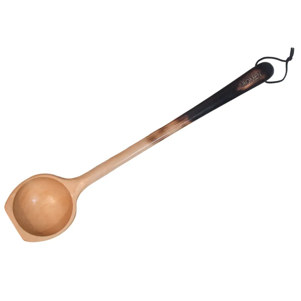 Aromen Aufguss Ladle – Linden Wood with burnt handle (200 ml)