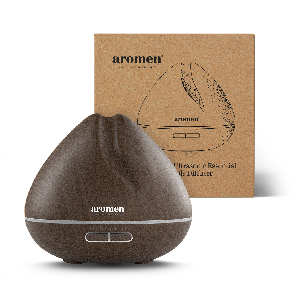 Ultrasone diffuser donker hout