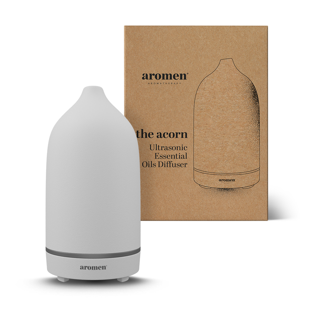 THE ACCORN Ultrasone etherische olie diffuser: wit 
