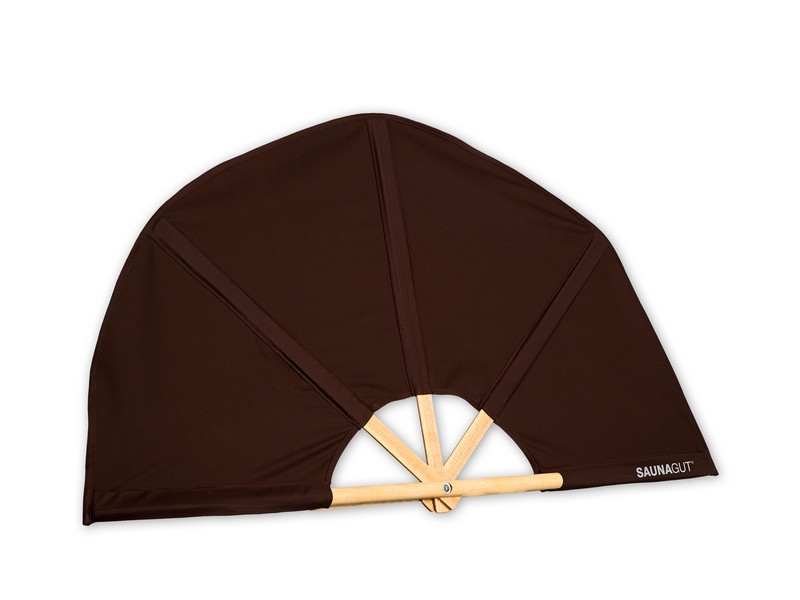 [SG04] SAUNAGUT® Aufgussfächer STANDARD dunkelbraun - 105cm