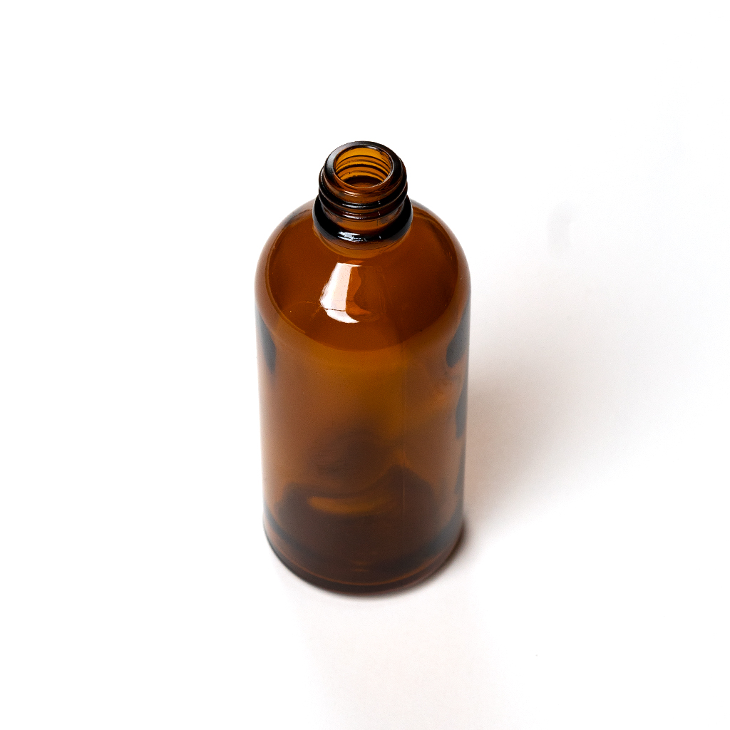Fles bruin 100ml DIN18