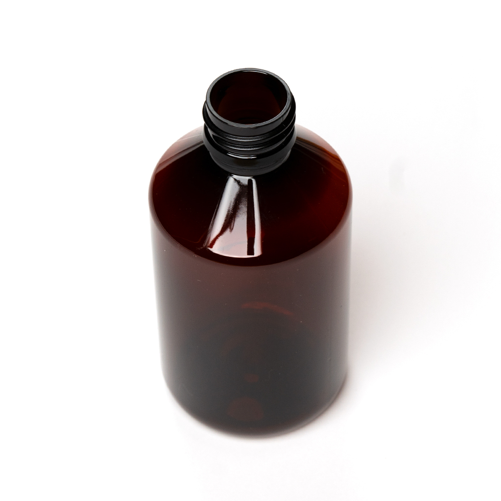 Brown PET bottle 250ml DIN28