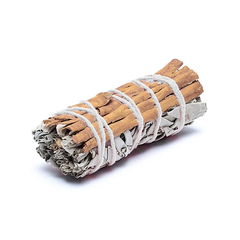 White sage smudge with cinnamon