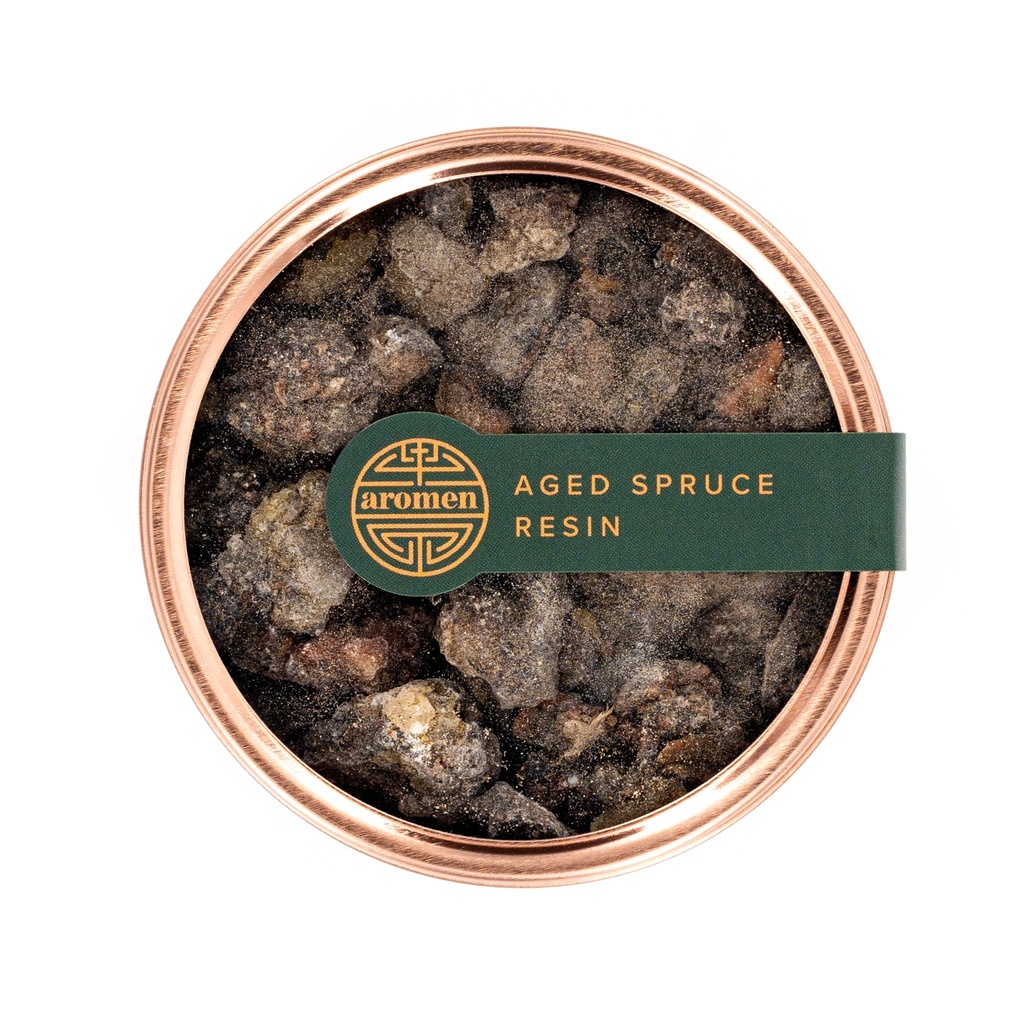 Aged spruce resin smoke box
