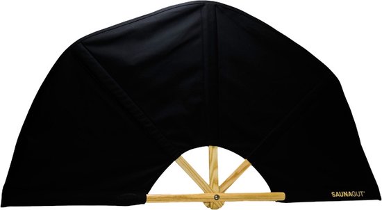 [SG09] SAUNAGUT® Aufgussfächer MINI schwarz - 74cm