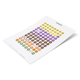 [CH-06] Round Label Stickers Essential Oils A4