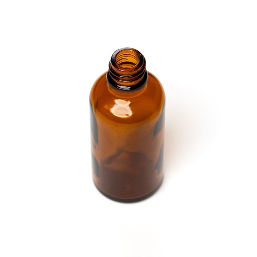[G050] Dropper bottle 50ml amber type III DIN18 neckfinish
